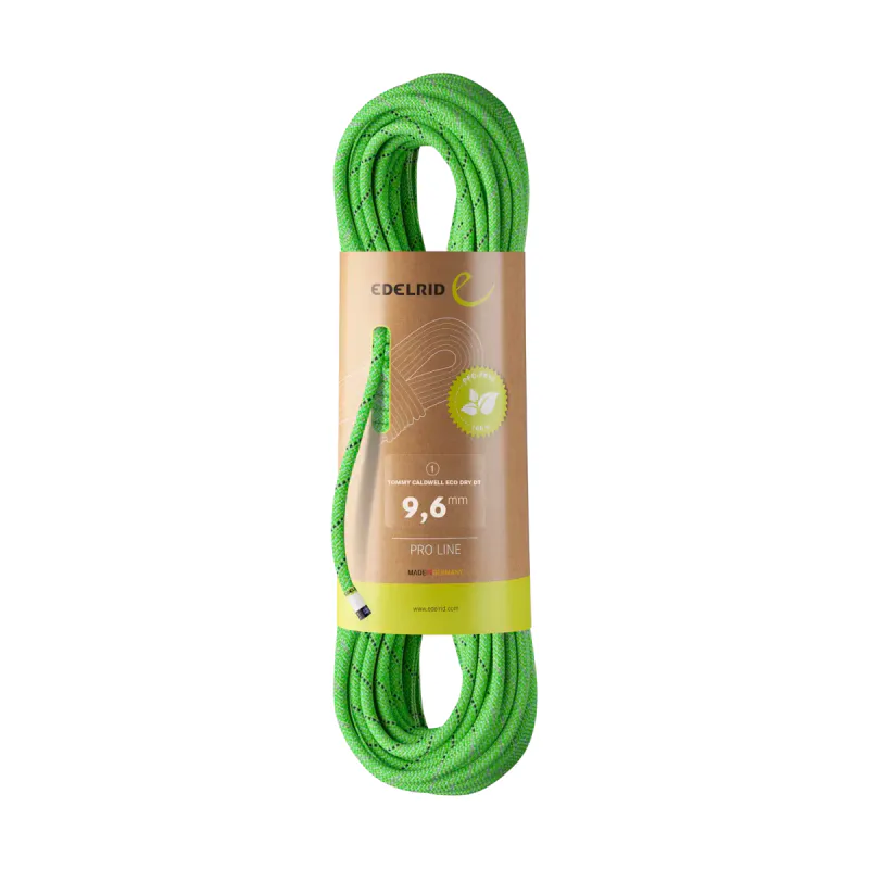 Edelrid Tommy Caldwell Eco Dry DT 9,6mm neon-green 70 meter