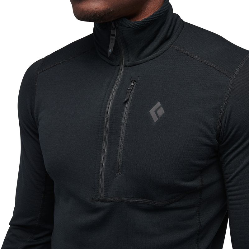 Black Diamond Coefficient LT Quarter Zip Pullover M's black