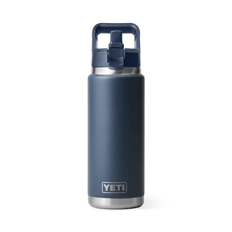 Yeti Rambler 260z Bottle w/Straw Cap navy (769ml)