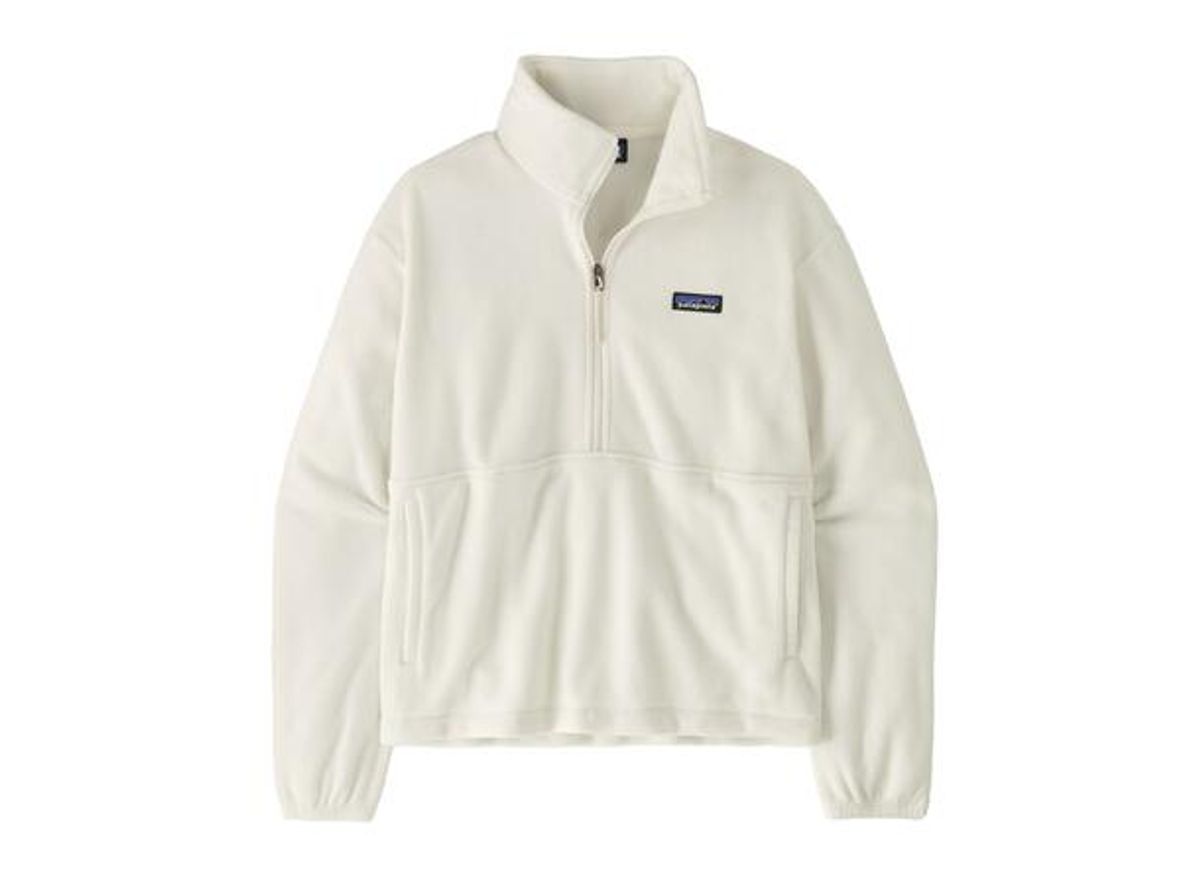 Patagonia W Micro D 1/2 Zip Fleece P/O birch white 