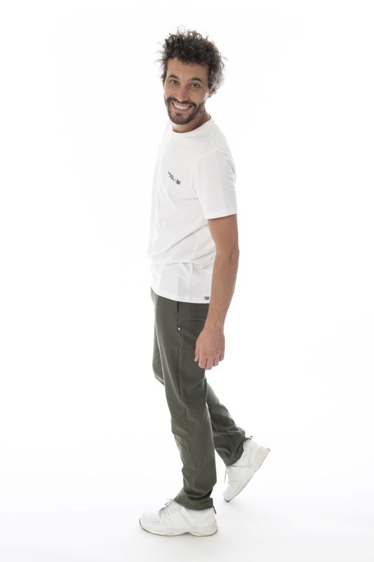 Snap M Wide Pants dark khaki