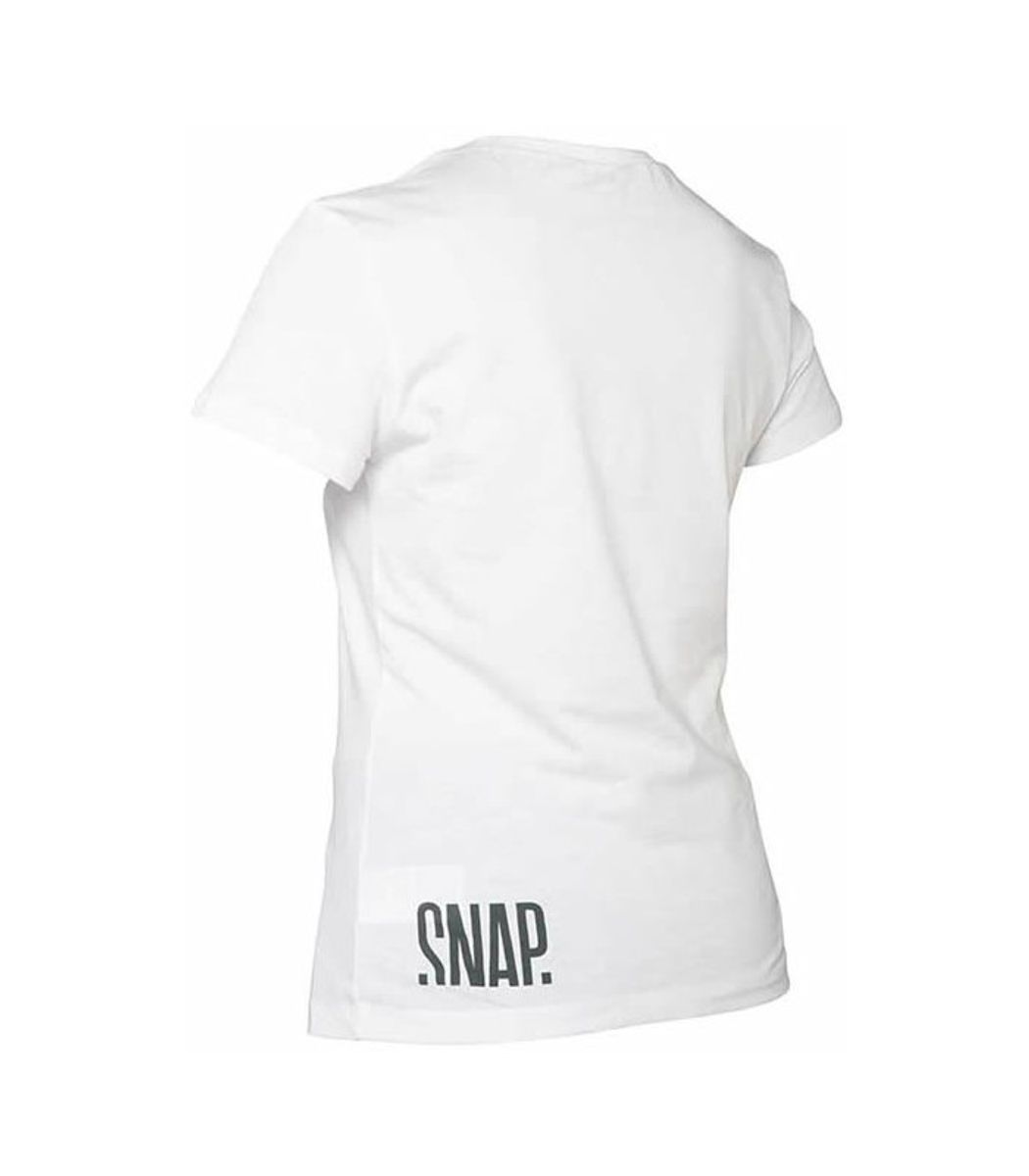 Snap W Logo T-shirt white