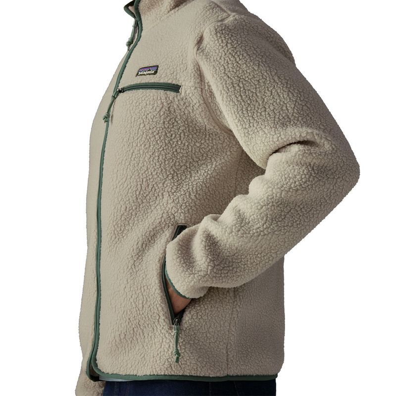 Patagonia Retro Pile Jacket M's pelican w/canopy green