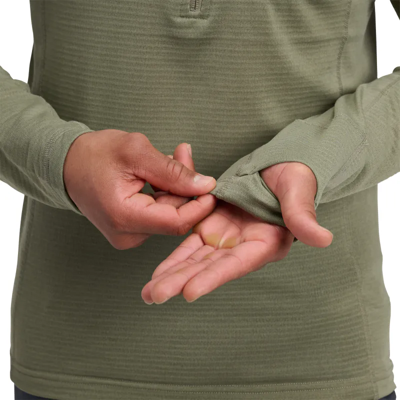 Black Diamond Coefficient LT Quarter Zip Pullover M's pine smoke