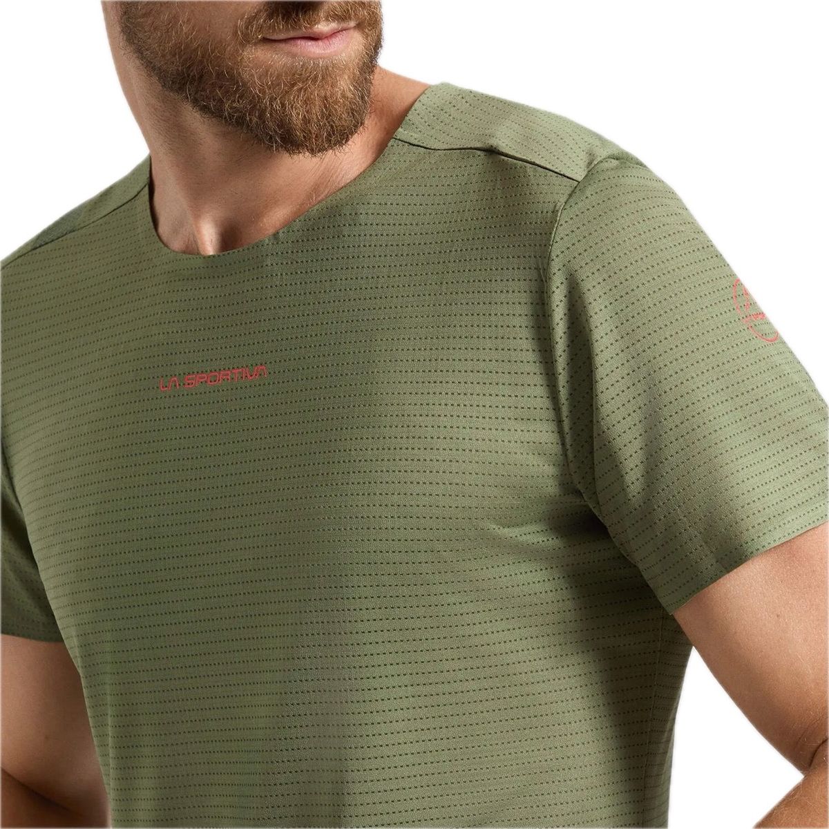 La Sportiva Pure T-Shirt M's cypress/mountain red