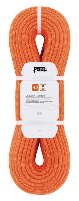 Hovedbilde Petzl Volta® 9.2mm orange 30 meter