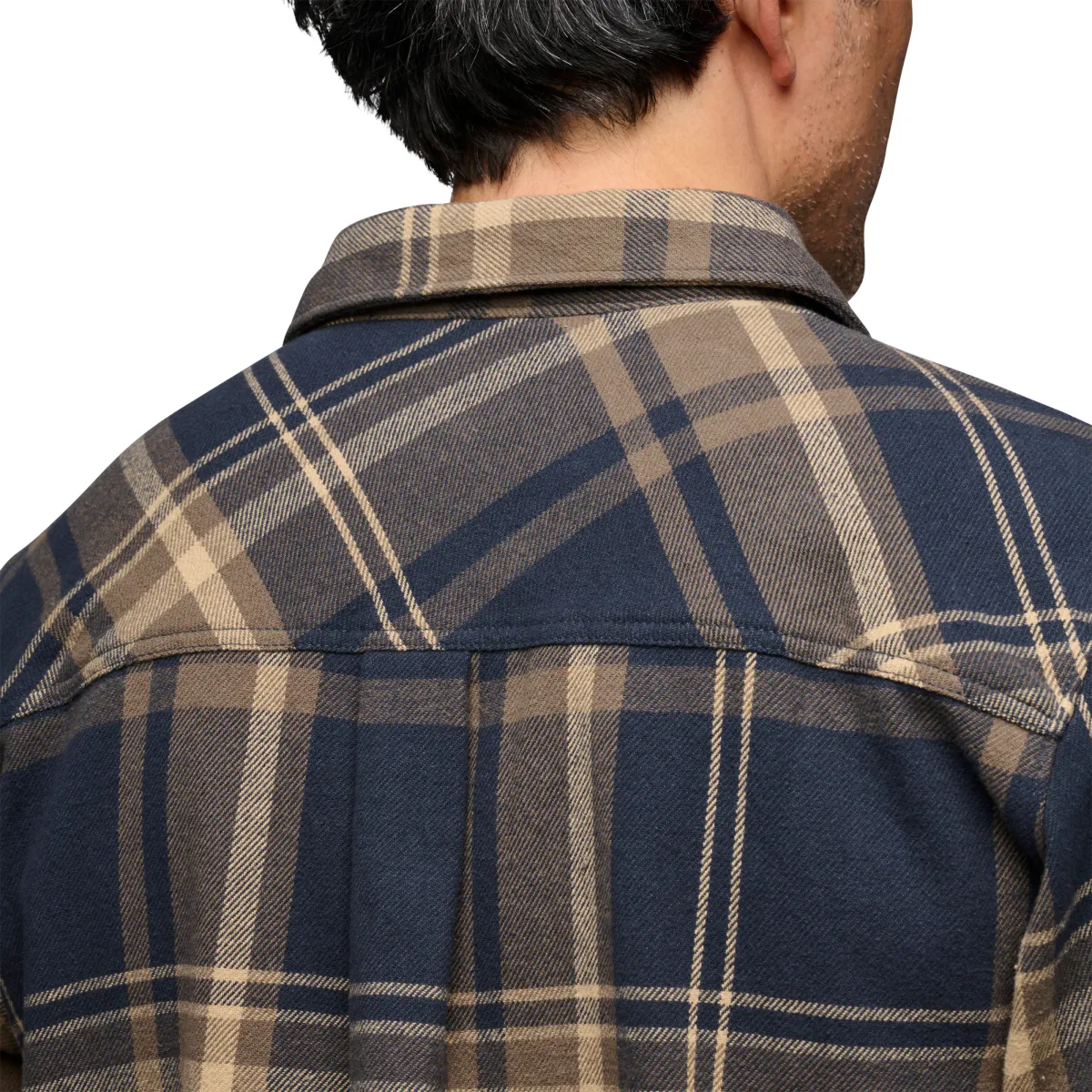 Black Diamond M Project Flannel charcoal-walnut plaid