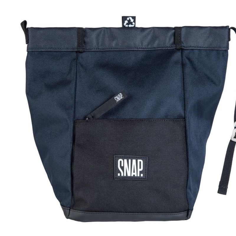 Snap Big Chalk Bag Fleece dark night & black