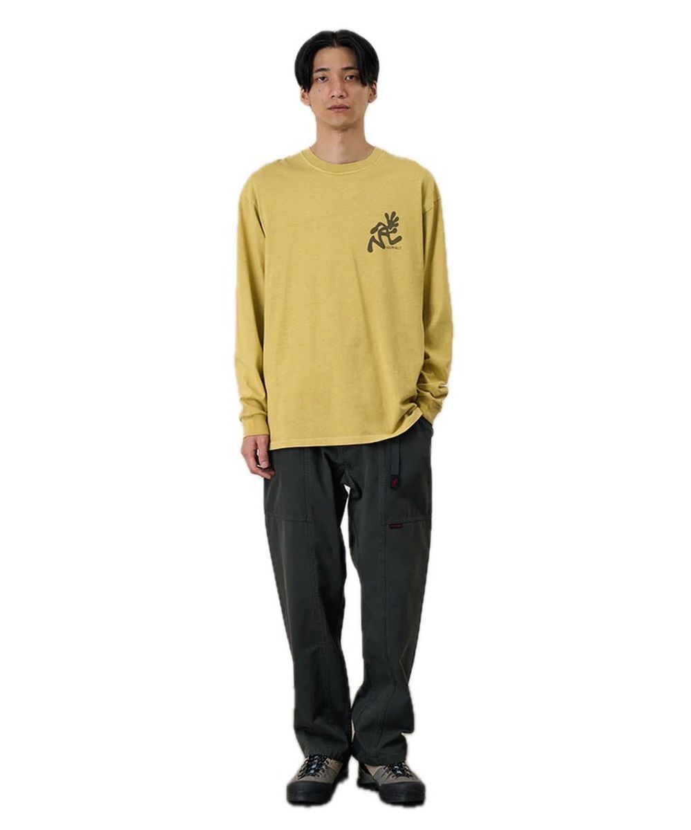 Gramicci Running Man L/S Tee Pigment Dyed sulphur pigment