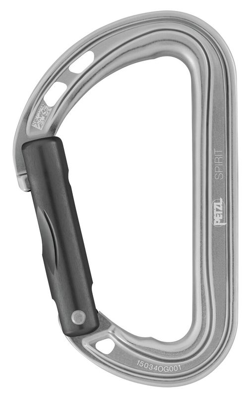 Petzl Spirit Carabiner Straigth gray