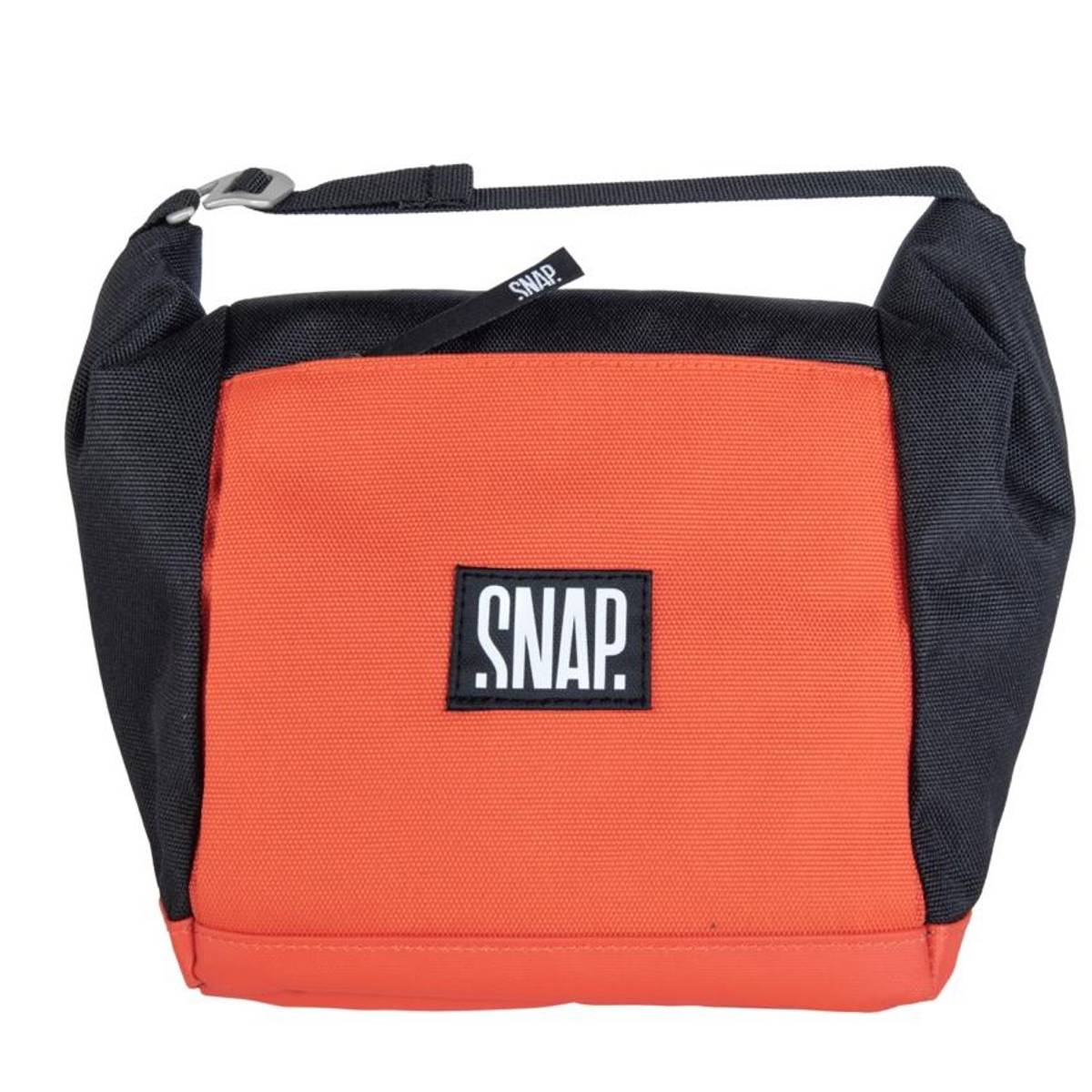 Snap Big Chalk Bag Fleece black & grenadine