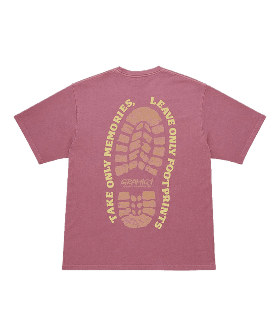 Hovedbilde Gramicci Footprints Tee Pigment Dyed red pigment