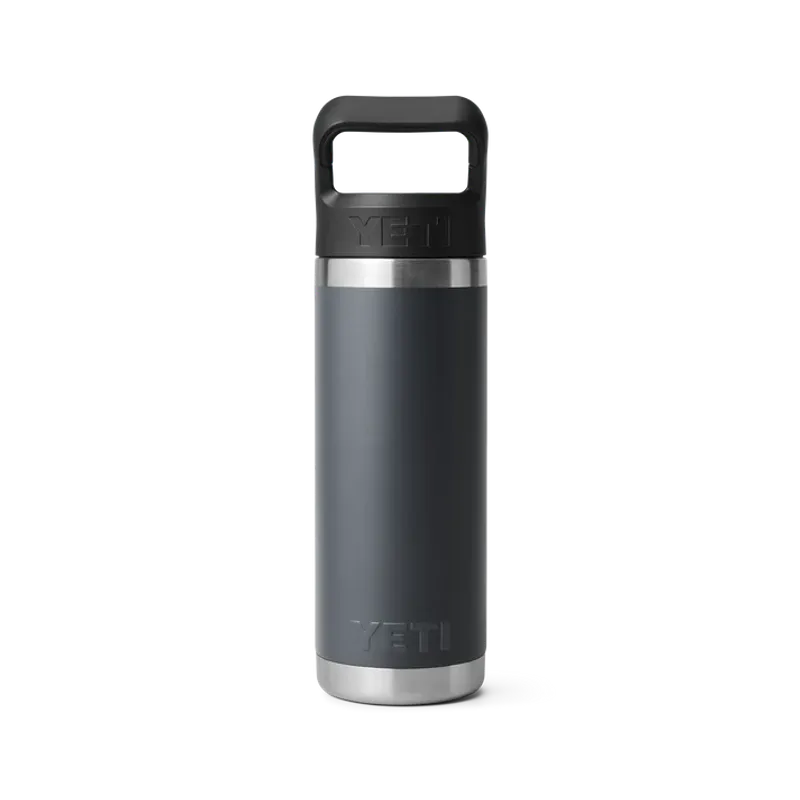 Yeti Rambler 18oz Bottle w/Straw Cap charcoal (532ml)
