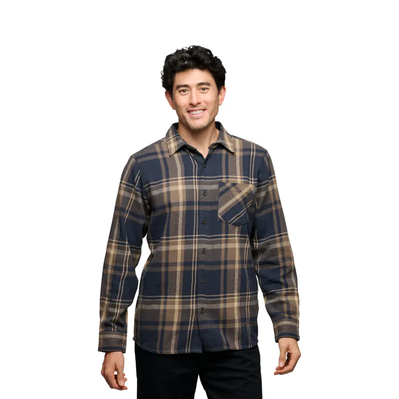 Black Diamond M Project Flannel charcoal-walnut plaid