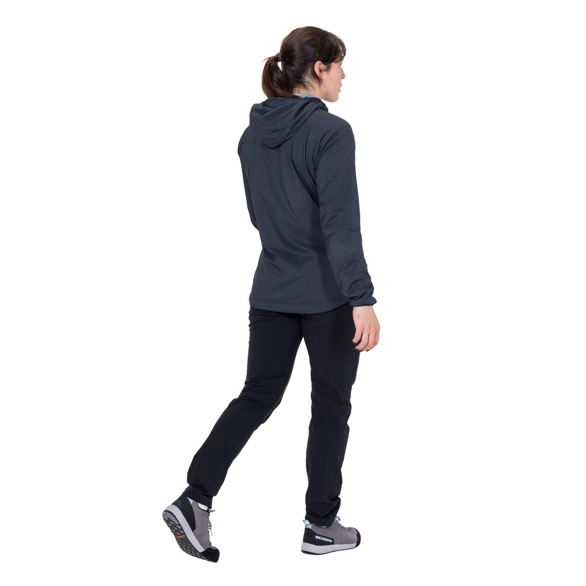 Mountain Equipment Aerotherm Hooded Jacket W's blue nights